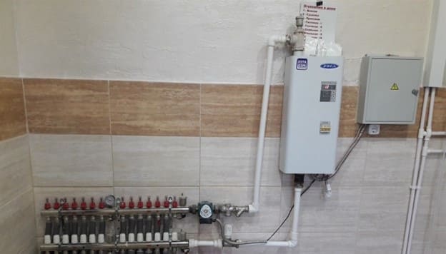 Отопление электрическим котлом (второе фото)